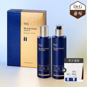 닥터지 블랙 스네일 베이직 2종 세트(토너150ml+에멀전150ml) +배리어D2열샘플+쇼핑백