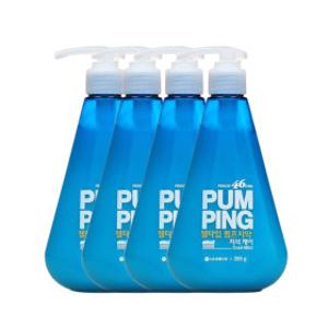 페리오 펌핑치약 스피아민트향 285g 4개