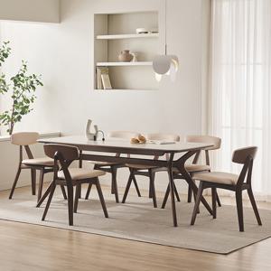 비안트 포세린 세라믹 6인용 원목 1800 식탁세트(의자6)