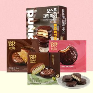 던킨 배스킨라빈스 인기 파이 4종 2+2 골라담기(1박스 12개입 / 쫀떡피스타치오아몬드봉봉보스턴파이)