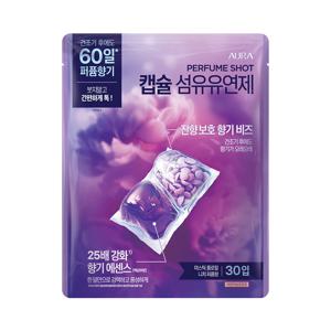아우라 퍼퓸샷 캡슐섬유유연제 미스틱 플로럴 30입