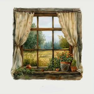 3D 입체 포인트 스티커 프로방스 창문 벽 장식 인테리어 시트지 벽지 좋은제품+사은품