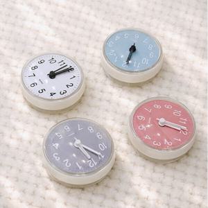 모던 트렌디 마카롱 파스텔 무소음 욕실 방수시계 심플 디자인 화장실 벽 미니 탁상시계 (2개이상추가할인)