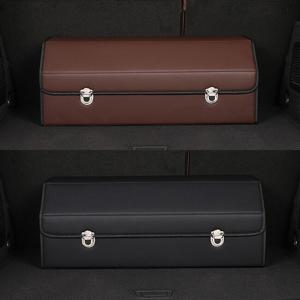 접이식 가죽 차량용 트렁크정리함 72L 대용량 손잡이 칸막이 수납박스 OCA-TKZ4