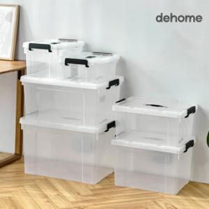 투명 대형 리빙박스 대용량 다용도 장난감 옷 이불 수납 공간 정리함 수납함 플라스틱 박스