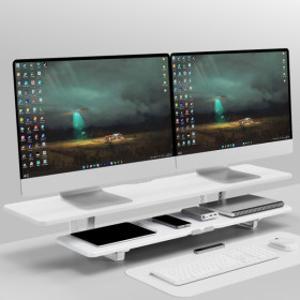 몽상컴퍼니 와이드 2단 모니터 받침대 듀얼 모니터 받침