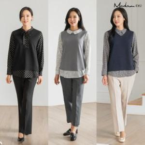 (베스트셀러) 마담4060 레이어드 블라우스 3종