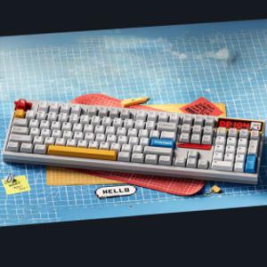 TickType DP104 무선 블루투스 기계식 키보드 104키 알루미늄 8000mAh 3모드연결