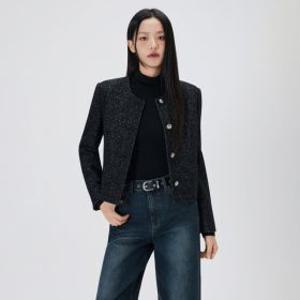 네이버 단독미쏘 라운드넥 트위드자켓_MIWJKG3B04