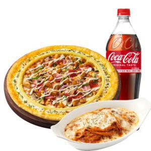 (피자헛) 베이컨포테이토 리치골드 L+리치치즈파스타+콜라 1.25L