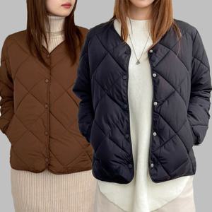 여성 경량 패딩 점퍼 봄 가을 퀼팅 누빔자켓 OFDJ-JKT2
