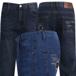 남성여름청바지 스판 중년 남자연청바지 일자 작업복청바지