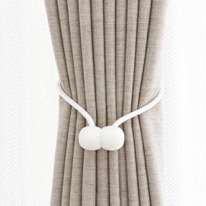 (1+1) 커튼 정리 묶기 끈 심플 스트랩 볼로프 강력 자석 고급 마그네틱 깔끔 커튼볼