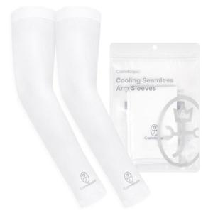 까스텔바작 남녀공용 쿨링 심리스 팔토시 화이트 2P 자외선은 차단하고 활동성은 그대로