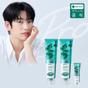 (리뉴얼 신제품) 덴티스테  브리즈민트 프로 치약 180g 2개 + 20g 1개 독보적인 상쾌함