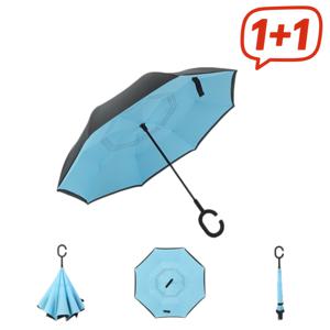 1+1 슬기로운 우산 생활 이렇게 편리할 수 없는 거꾸로 접히는 우산 비올때 편리하게 이용해보세요~