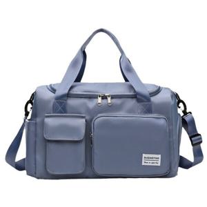 1+1 남녀공용 여행용 숄더백 대용량 방수 캐리어 가방 학생 핸드백 L 50X21X28CM