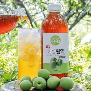 예가촌 매실청 매실원액 매실액기스 진하게 숙성한 매실 발효액 1000ml 진한 매실액 액상과당 무첨가