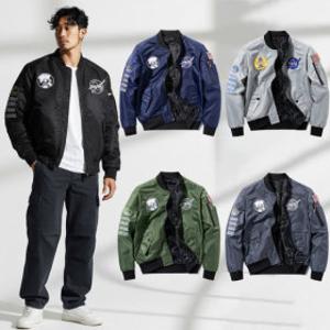 (시즌off 특가할인) 쿨쉐어 남자 양면 항공점퍼 리버시블 항공 자켓 남성 바람막이 MA-1 잠바 MY38