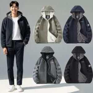 양면 기모 플리스 후드 집업 노르웨이 후리스 자켓 겨울 남자 여성 폴라폴리스 양털 뽀글이 등산 점퍼MY42