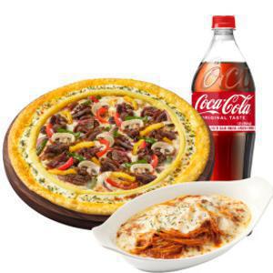 (피자헛) 직화불고기 리치골드 L+리치치즈파스타+콜라 1.25L