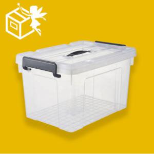 리빙박스 대형 수납 투명 플라스틱 박스 소품 옷 펜트리 정리함 수납함 EB105 1+1 행사중 꿀템요정 리빙박스