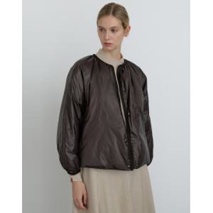 24FW 클리어런스구스다운 브라운 스트링 볼륨 숏 경량다운 점  DLJU4D107W3