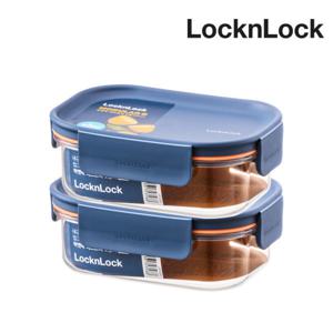 비스프리 모듈러 플러스 직사각 260ml 2P 네이비 밀폐용기 반찬통 보관 소분용기 TOP_LBF401RNs2