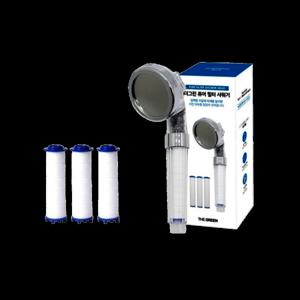 퓨얼 샤워기 헤드 필터 3개 패키지 세트 원터치 수압상승 정수 미세분사 수전 호스 (2개이상추가할인)