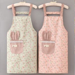 1+1 토끼 주방 가정용 수건 플라워 레이스 앞치마 B형  1+1