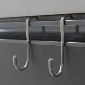 도어 2구 스텐 후크 걸이/다용도/주방/소품/씽크대/붙박이/문/무타공/행거/미니/주방도구/모자/고리