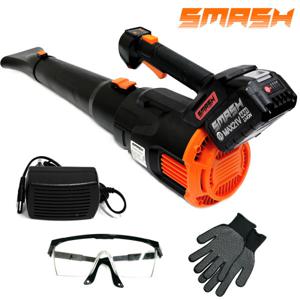 스매쉬 폭풍 대포 무선 송풍기 21V 배터리 충전기 풀세트 구성 블로워 낙엽 제설 세차