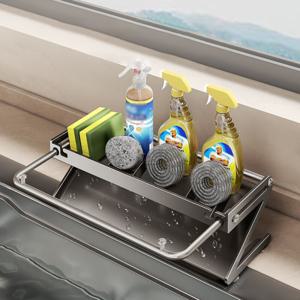 싱크대 정리대 주방용 물빠짐 선반 행주걸이 가정용 다용도 정리대