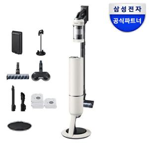 (체감가89만원대) 삼성 비스포크 AI 제트 Lite VS28D950HCB 280W 고온수 물걸레 무선청소기 핸디스틱