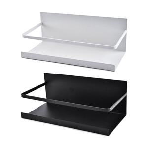 무타공 냉장고 자석 선반 화이트/블랙 다용도 보관함 정리