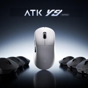 잠자리 ATK Y9 Ultimate 무선 게이밍 마우스 PAW3950Ultra 8k GEM수신기포함 0.181ms 800mAh