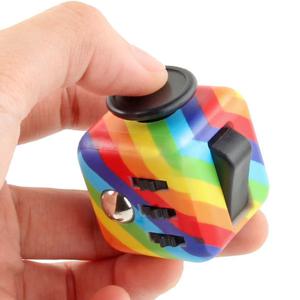 프리미엄 피젯큐브 피젯토이 스피너 레인보우