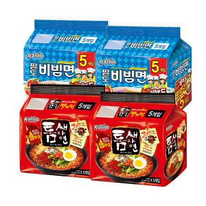 팔도 비빔면 x 10개 + 틈새라면 빨계떡 x 10개