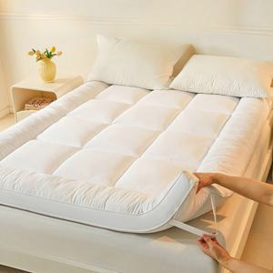 두툼한 사계절 침대 매트리스 토퍼 매트리스 바닥 매트 10cm
