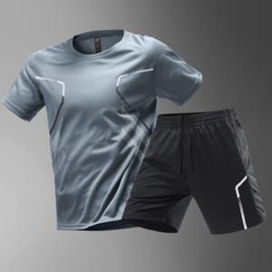 쿨링티셔츠2장 + 쿨링반바지2장 2세트가격 아이스 상하의세트 쿨링 트레이닝 반팔 반바지세트