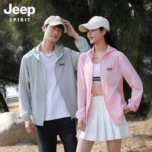 지프스피릿 JEEP SPIRIT 남녀공용 자외선 차단 바람막이 후드 집업 1333