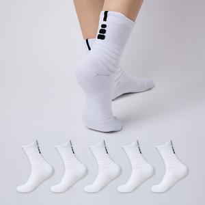 꿈꾸는아재 남성 스포츠 중목양말 5켤레 세트