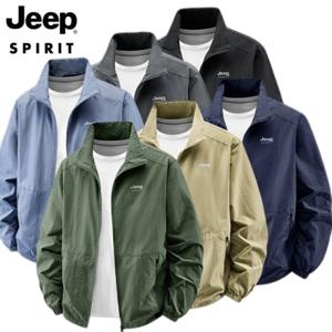 JEEP SPIRIT 봄 가을 바람막이 남성 오버핏 자켓 남자 캐주얼 항공점퍼