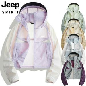 JEEP SPIRIT 경량 바람막이 여성 여름 자외선 차단 후드 재킷