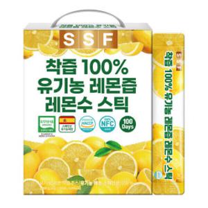 유기농 레몬즙 레몬수 원액 스틱 (5%중복)1박스(100포) 대용량 구성 1일 1레몬