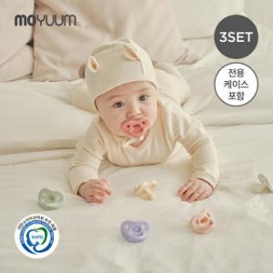 모윰 올실리콘 마카롱 쪽쪽이(전용케이스 포함) 3개세트