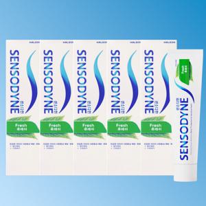 (5개입 특가) 센소다인 후레쉬 치약 5개 100g 시린이치약 불소함유 구취제거 충치예방