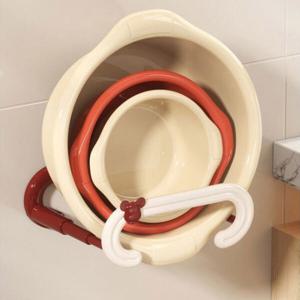 세이프티 무타공 길이조절 가능한 다용도 욕실 세수대야 거치대 세슷대야홀더 욕실홀더