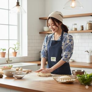 이지오 활동 편한 교사 앞치마 오브 데코에버 롱 원피스형 에이프런 유치원 어린이집 이지오