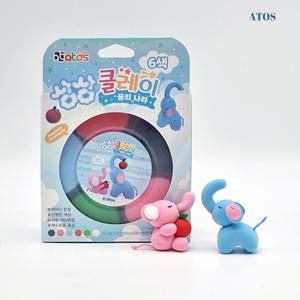 꿈의나라 클레이 만들기 클레이놀이 점토 세트 6색 12개세트 옵션랜덤배송